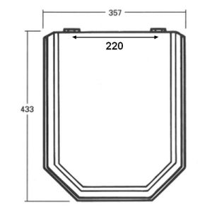 Sphinx Mycene S8H580R0000 toiletzitting met deksel 220mm wit