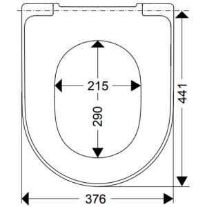 Villeroy en Boch (Omnia) Architectura 98M9D101 WC-Sitze mit Deckel weiß