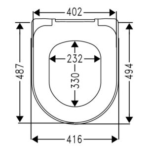 Villeroy en Boch Architectura 9M836101 toiletzitting met deksel wit