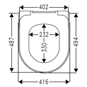 Villeroy en Boch Architectura 9M83S101 toiletzitting met deksel wit