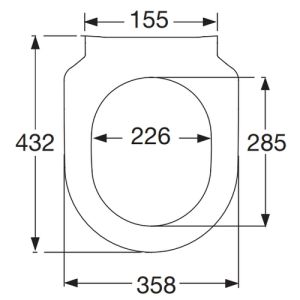 Villeroy en Boch Avento Slimseat 9M87S101 toiletzitting met deksel wit