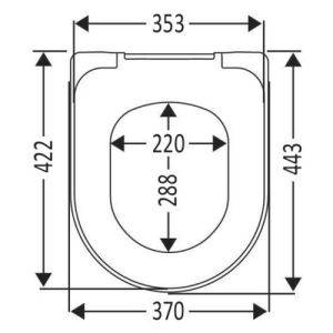 Villeroy en Boch O.Novo Vita 9M7261P1 WC-Sitze mit Deckel blau (Blue AntiBac)