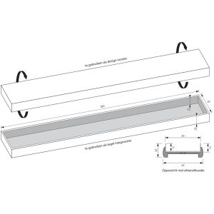 Brauer DR-LOSMR60NG loose multifunctional grille 7 x 60cm stainless steel brushed