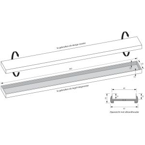Brauer DR-MRF90S Duschrinn mit Multifunktions Abdeckung und Flansch 7 x 90cm mattschwarz