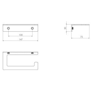 Clou Falz CL/09.04030.83 Toilettenpapierhalter Bronze gebürstet PVD