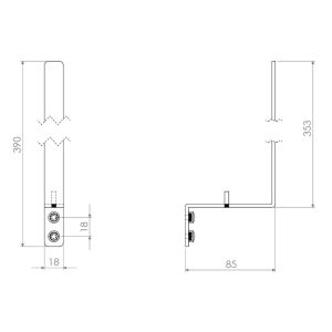 Clou Fold CL090403520 spare roll holder matte white