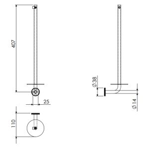 Clou Kaldur CL/09.05035.29 spare roll holder chrome