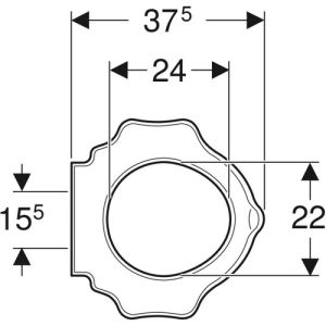 Geberit 300 Kids 573370000 turtle designer toilet seat (child seat) without cover white (OUTLET)