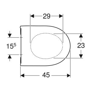 Geberit Acanto 502.719.01.1 toilet seat with cover white
