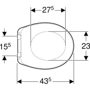 Geberit Bastia 501679001 toilet seat with lid white