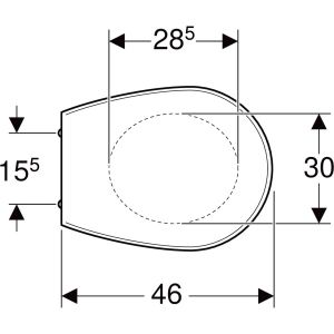 Geberit Renova 572165068 toiletzitting met deksel pergamon