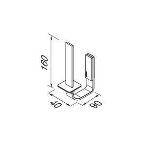 Geesa Craft 911512-02 spare roll holder chrome