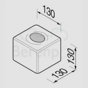 Geesa Hotel 911211-06 Papiertuchbox freistehend schwarz