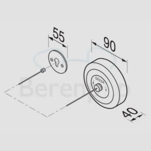 Geesa Hotel 91134-06 waslijn uittrekbaar 235 cm zwart