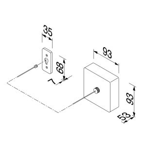 Geesa Hotel 91141 waslijn uittrekbaar 235 cm RVS gepolijst