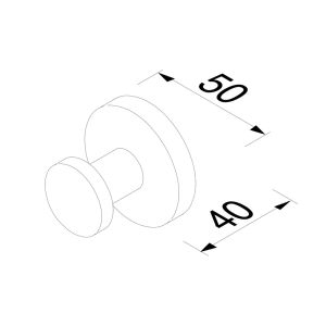 Geesa Nemox 916545-02 handdoekhaak chroom