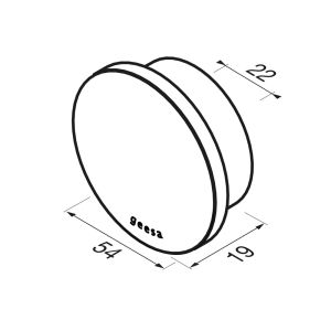 Geesa Opal Black 917245-06 handdoekhaak groot zwart