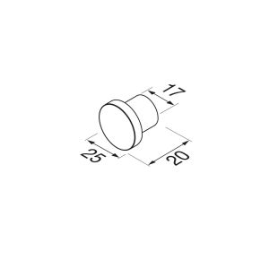 Geesa Opal Chrom 917213-02 Handtuchhak klein chrom