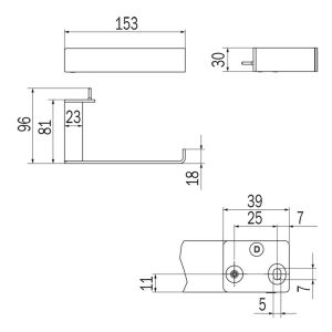 Inda Indissima A8825AGB Toilettenpapierhalter gebürstetes Gold