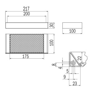 Inda Indissima A88510WM Seifenkorb matt weiß