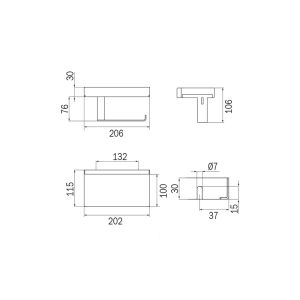 Inda Indissima A88K5BCR Rollenhalter mit Deckel Chrom