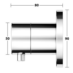 Keuco IXMO 59556011001 2-way concealed diverter valve chrome (OUTLET)