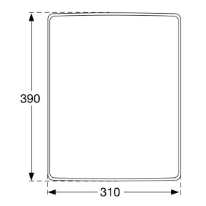 Pressalit 1090000 wand-afvalemmer, soft open, magnetische sluiting wit