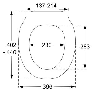 Pressalit WC-Sitze Basic Line - UNI 1096000-D7499913 mit Deckel weiß