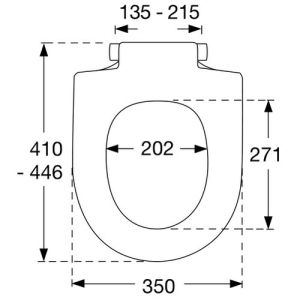 Pressalit Delight 492000-D02999 toiletzitting met deksel wit (OUTLET)