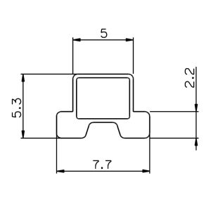Provex GM003708FT1954 slide-in magnetic strip
