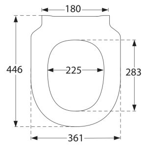 Villeroy en Boch Subway 3.0 8M42S1RW toilet seat with cover stone white