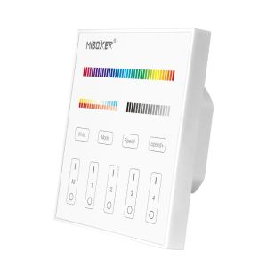 MiBoxer RGBCCTT4 Mi-Light 4-zone paneel afstandsbediening, RGB+CCT, T4 (OUTLET)