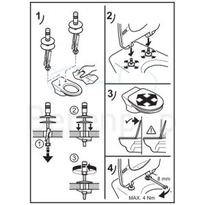 Villeroy en Boch (Omnia) Architectura 98M9C109 WC-Sitze mit Deckel pergamon *nicht mehr lieferbar*