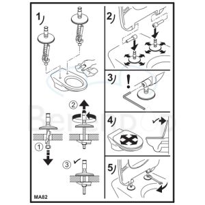 Villeroy en Boch (Omnia) Architectura 9M606101 WC-Sitze mit Deckel weiß