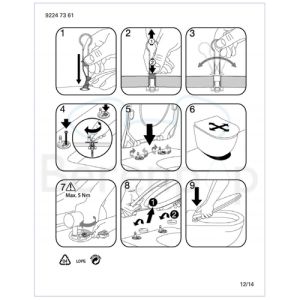 Villeroy en Boch (Omnia) Architectura Slimseat 9M81S101 WC-Sitze mit Deckel weiß