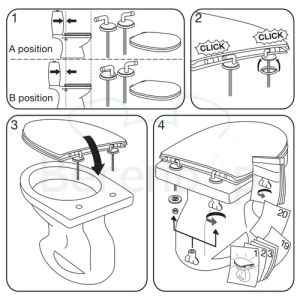 Villeroy en Boch Grangracia 88226101 WC-Sitze mit Deckel weiß