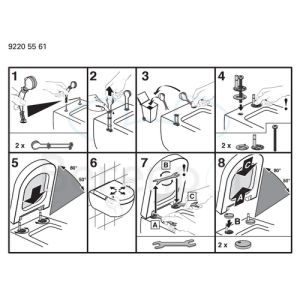 Villeroy en Boch Homage 8809S1R1 WC-Sitze mit Deckel weiß (Weiß Alpin CeramicPlus)