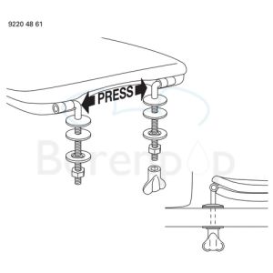 Villeroy en Boch Hommage 99266100 WC-Sitze mit Deckel Nussbaum gebeizt