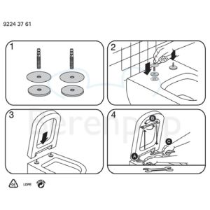Villeroy en Boch Joyce Slimseat 9M62S101 WC-Sitze mit Deckel weiß
