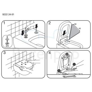 Villeroy en Boch Memento 9M17S1R1 WC-Sitze mit Deckel weiß (Weiße Alpin-KeramikPlus)