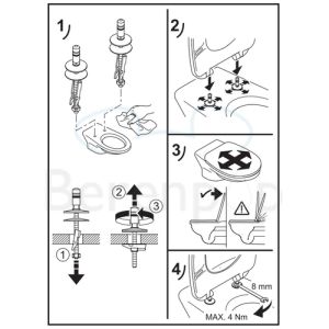 Villeroy en Boch O.Novo 9M38S101 WC-Sitze mit Deckel weiß