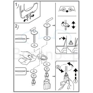 Villeroy en Boch O.Novo 9M396101 WC-Sitze mit Deckel weiß