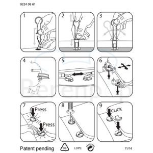 Villeroy en Boch Omnia Architectura Compact 9M66E101 WC-Sitze mit Deckel weiß