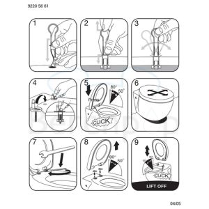 Villeroy en Boch WC-Sitze Omnia Architectura Compact 9M66S201 mit Deckel weiß