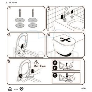 Villeroy en Boch Subway 2.0 Slimseat 9M78S101 WC-Sitze mit Deckel weiß