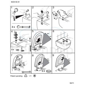 Villeroy en Boch Subway 9M55Q101 WC-Sitze mit Deckel weiß