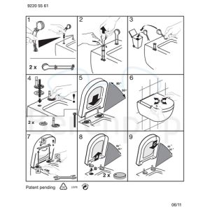 Villeroy en Boch Subway 1.0 Compact 9M66Q101 WC-Sitze mit Deckel weiß *nicht mehr lieferbar*