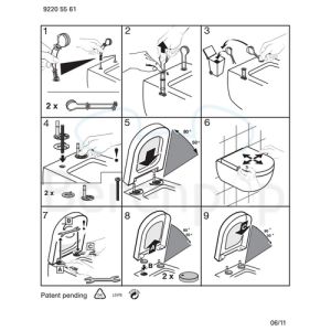 Villeroy en Boch Subway 1.0 Compact 9M66S101 WC-Sitze mit Deckel weiß