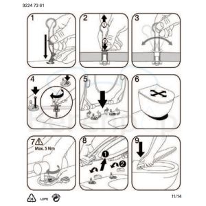 Villeroy en Boch Subway Slimseat 9M65S101 WC-Sitze mit Deckel weiß