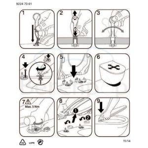 Villeroy en Boch Subway Slimseat 9M65S1R3 WC-Sitze mit Deckel pergamon *nicht mehr lieferbar*